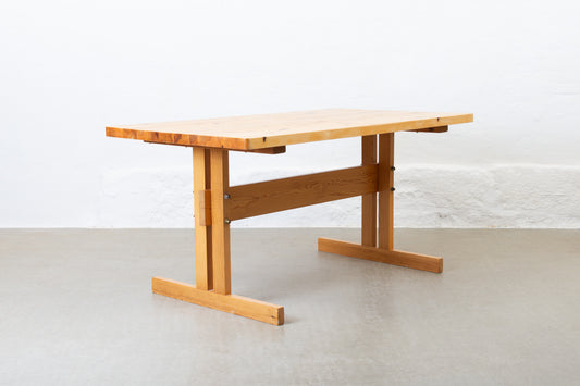 1970s pine dining table