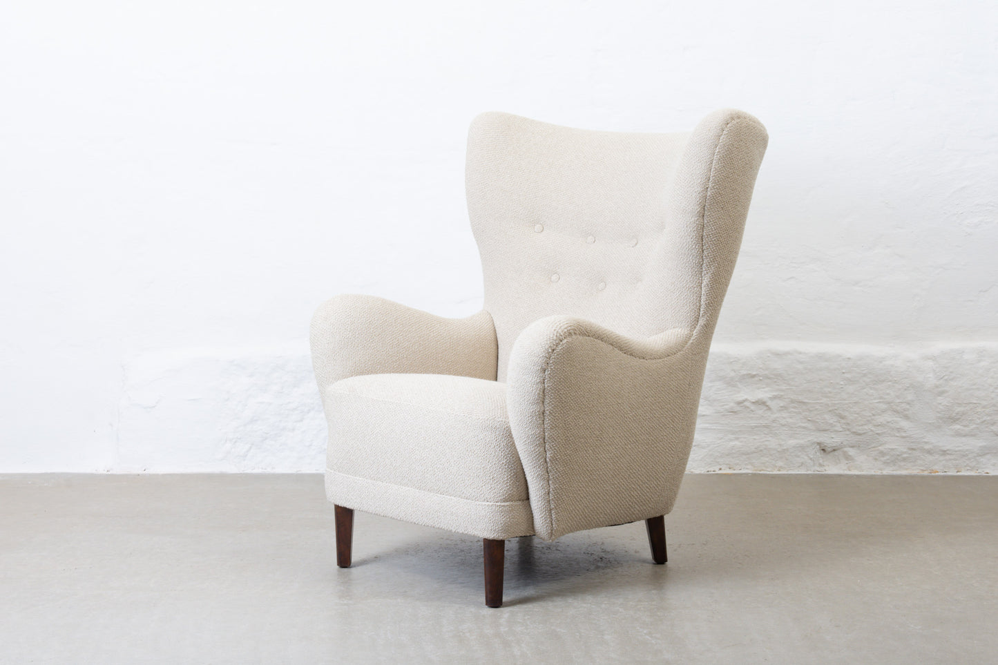 Newly reupholstered: 1940s cabinetmaker's chair