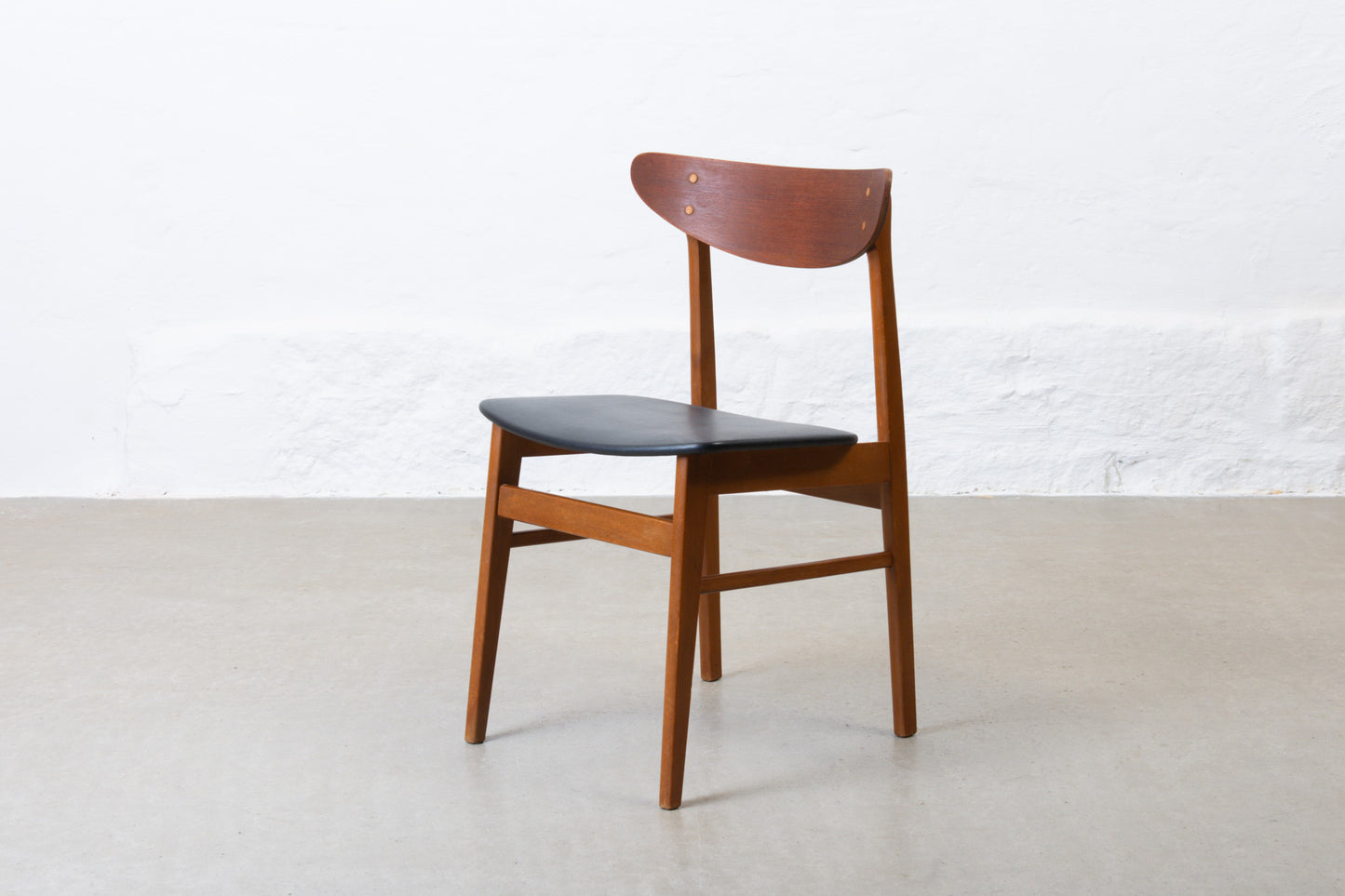 1960s set of teak + beech dining chairs by Farstrup