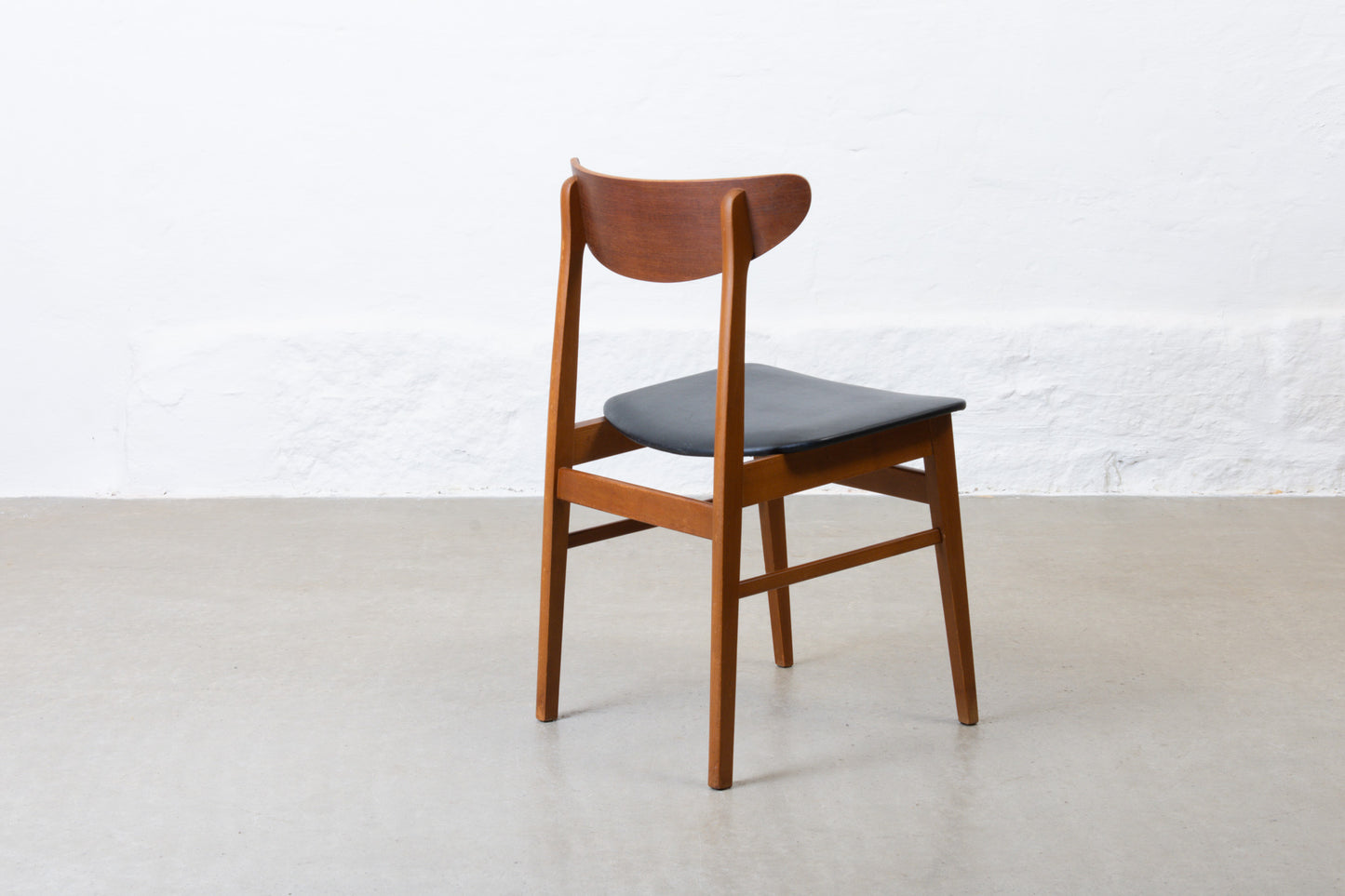 1960s set of teak + beech dining chairs by Farstrup