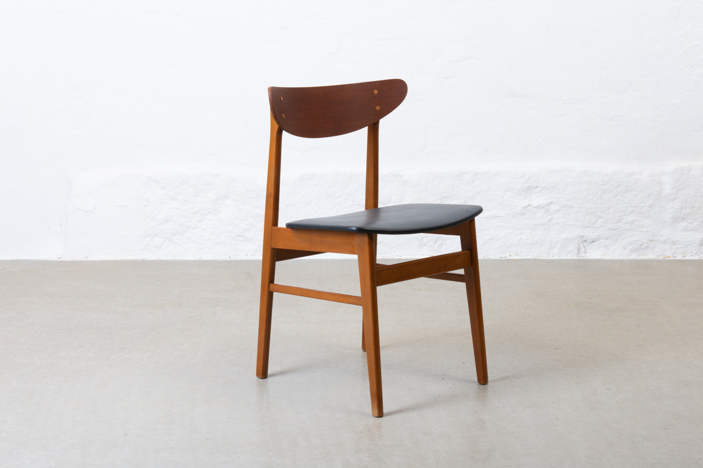 1960s set of teak + beech dining chairs by Farstrup