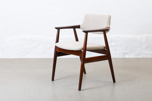 Newly reupholstered: 1960s rosewood armchair by Svend Aage Eriksen