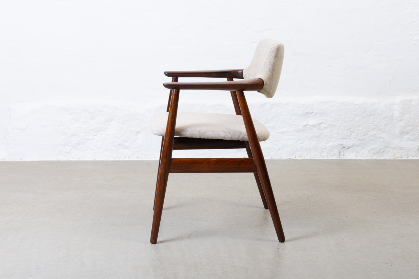Newly reupholstered: 1960s rosewood armchair by Svend Aage Eriksen