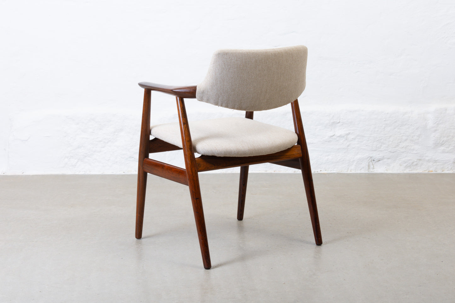 Newly reupholstered: 1960s rosewood armchair by Svend Aage Eriksen