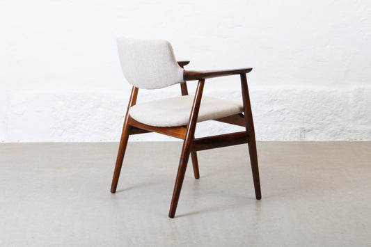 Newly reupholstered: 1960s rosewood armchair by Svend Aage Eriksen