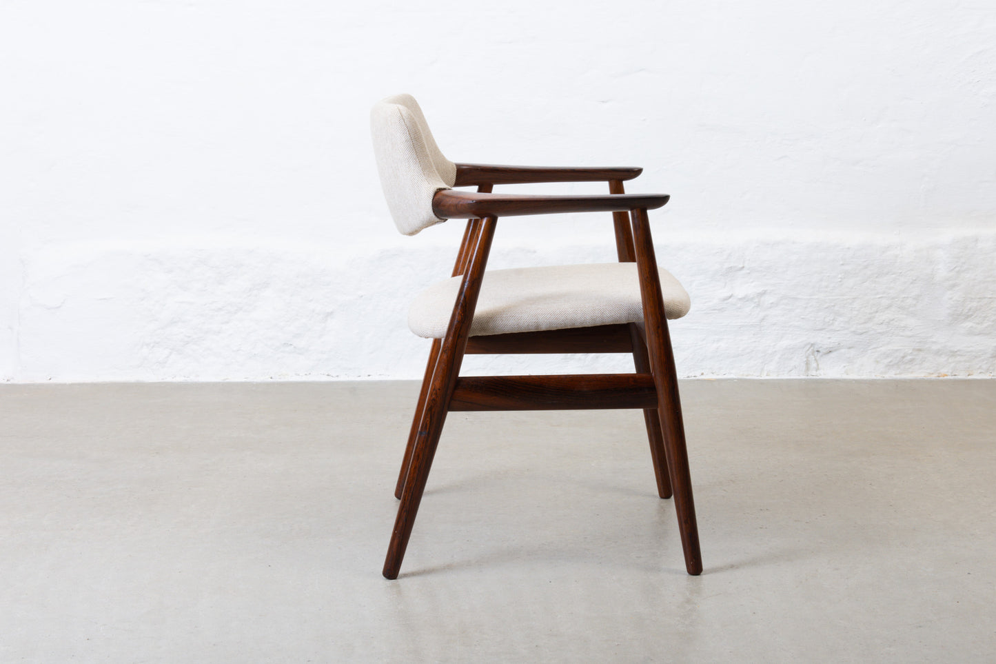 Newly reupholstered: 1960s rosewood armchair by Svend Aage Eriksen