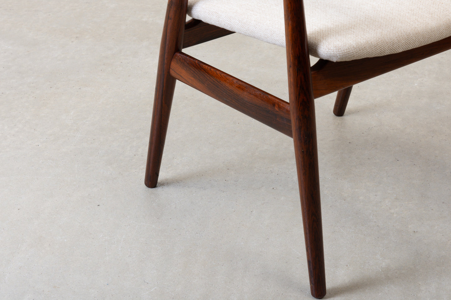 Newly reupholstered: 1960s rosewood armchair by Svend Aage Eriksen