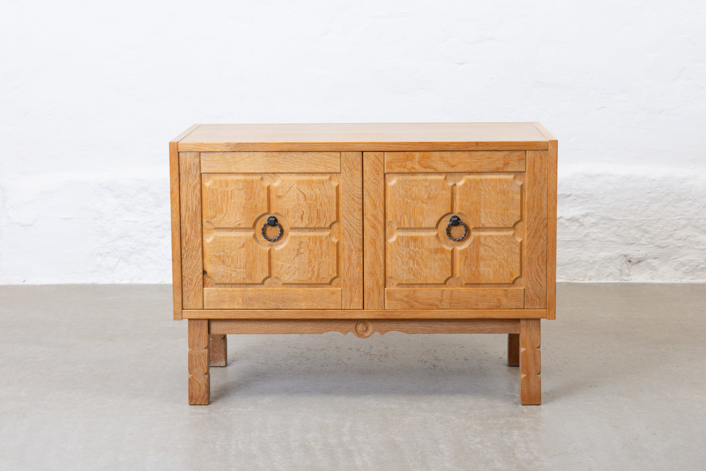 Two available: 1970s short sideboards in oak