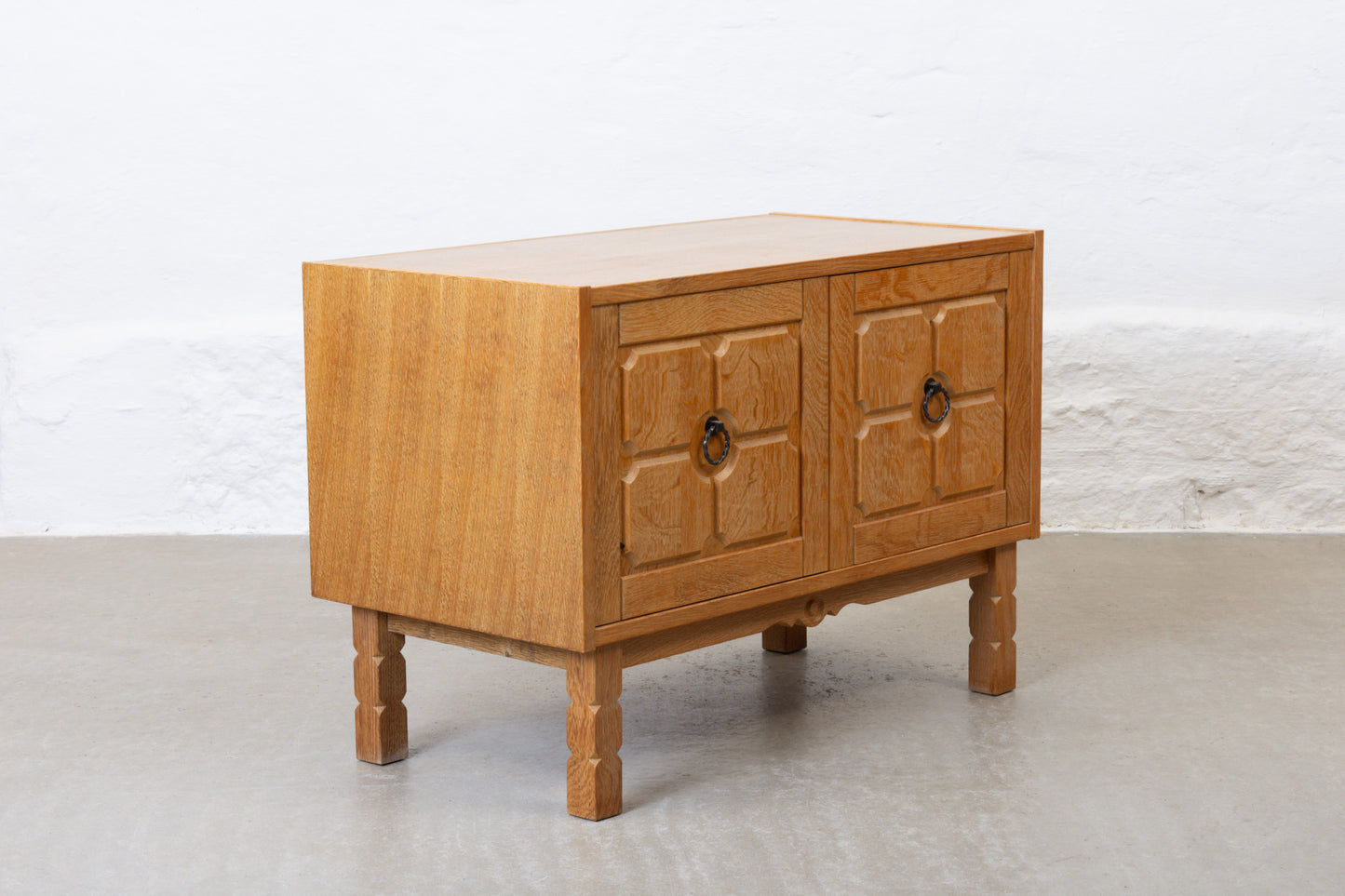 Two available: 1970s short sideboards in oak