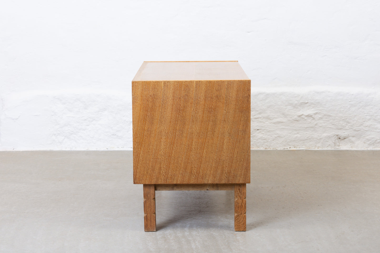 Two available: 1970s short sideboards in oak