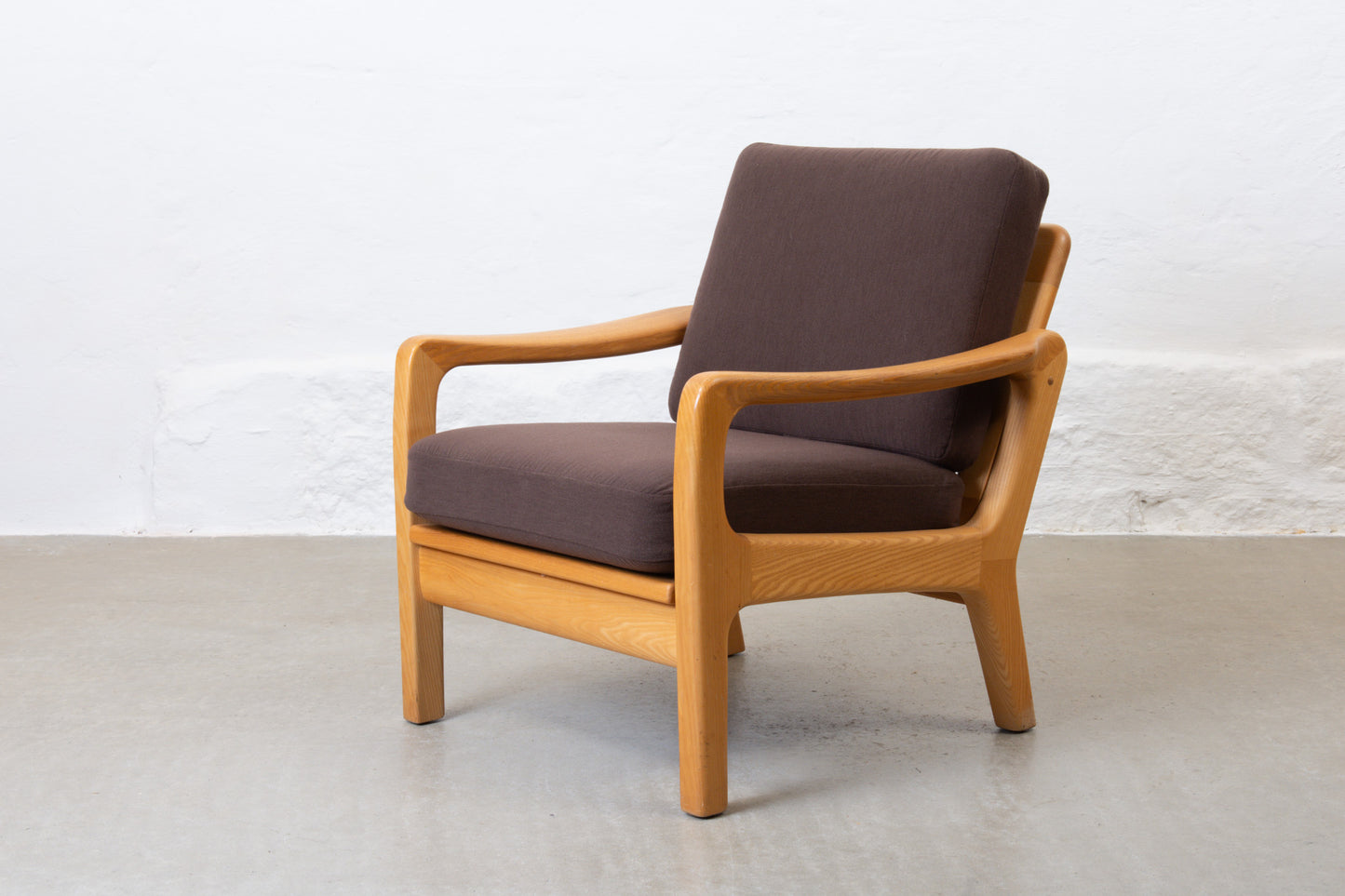 Two available: 1980s ash loungers by Juul Kristiansen