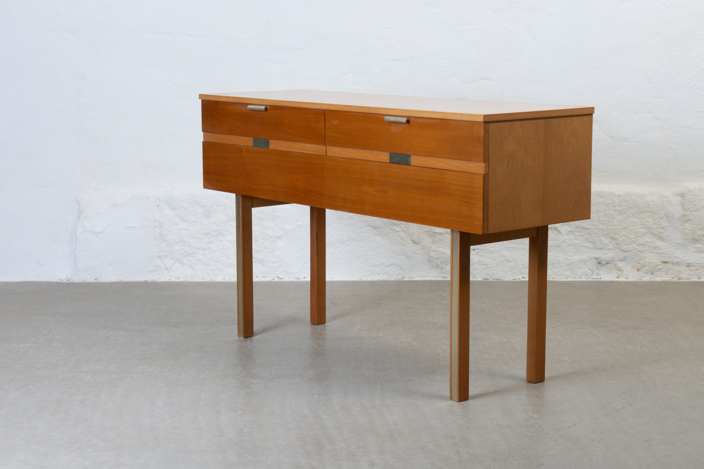 1980s low chest in birch
