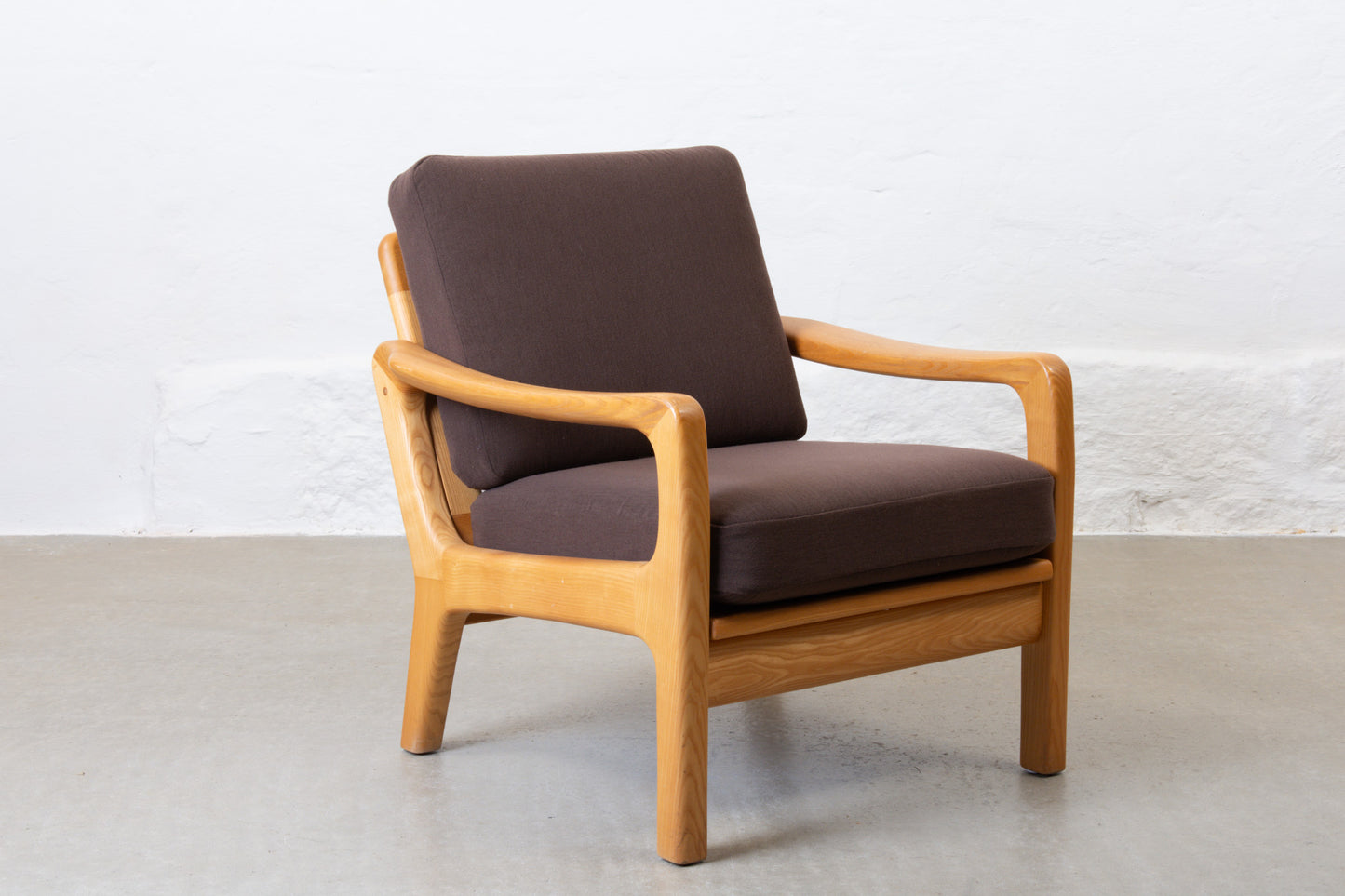 Two available: 1980s ash loungers by Juul Kristiansen