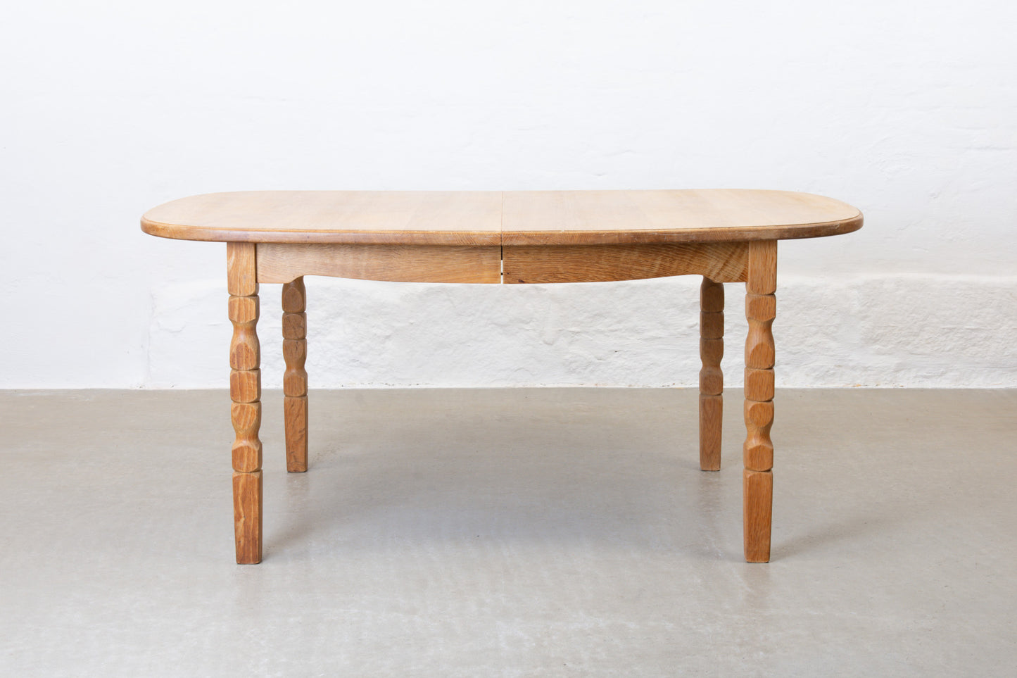 1970s extending oak dining table by CJ Rosengaarden