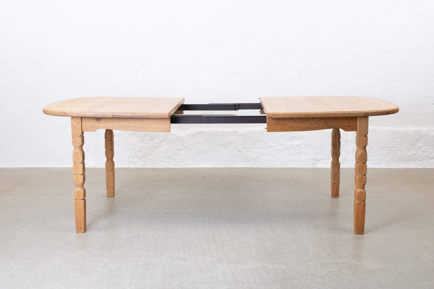1970s extending oak dining table by CJ Rosengaarden