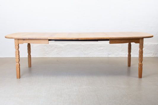 1970s extending oak dining table by CJ Rosengaarden