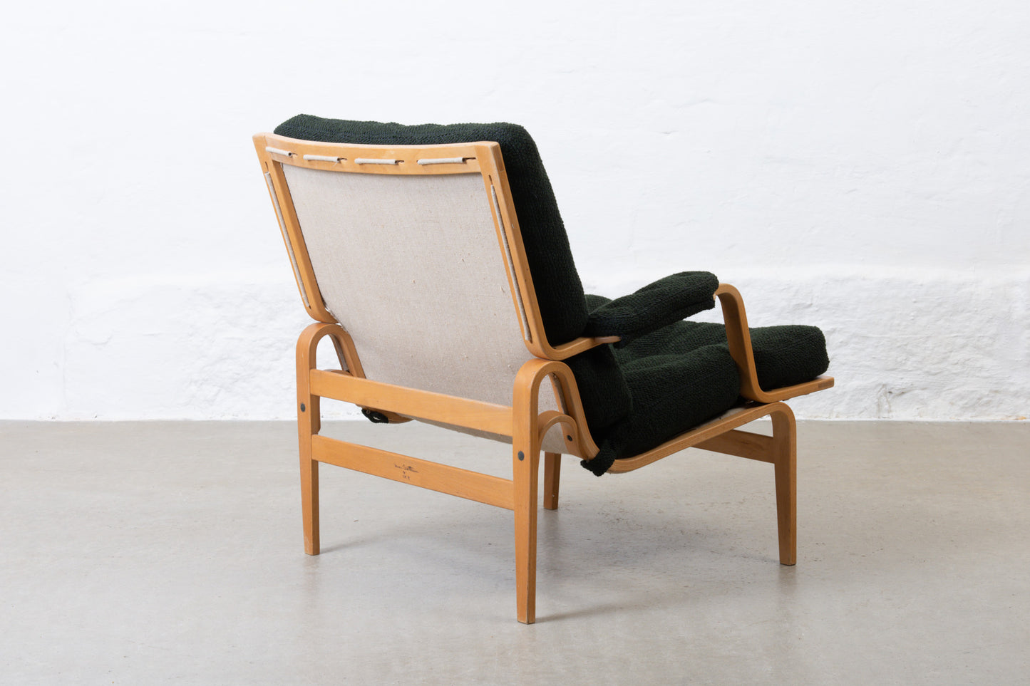 Newly reupholstered: 'Ingrid' lounger by Bruno Mathsson