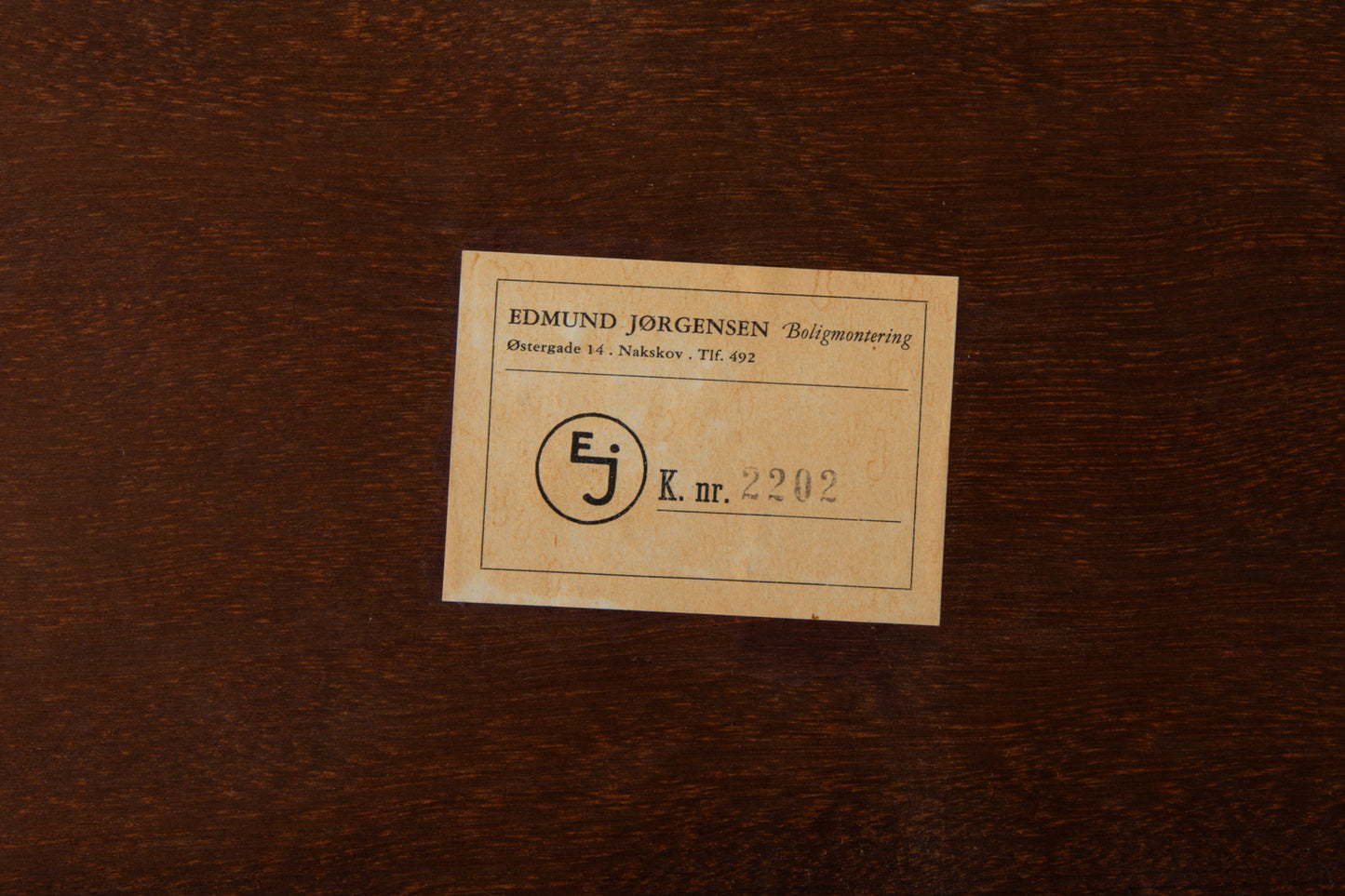 1960s rosewood + tile coffee table