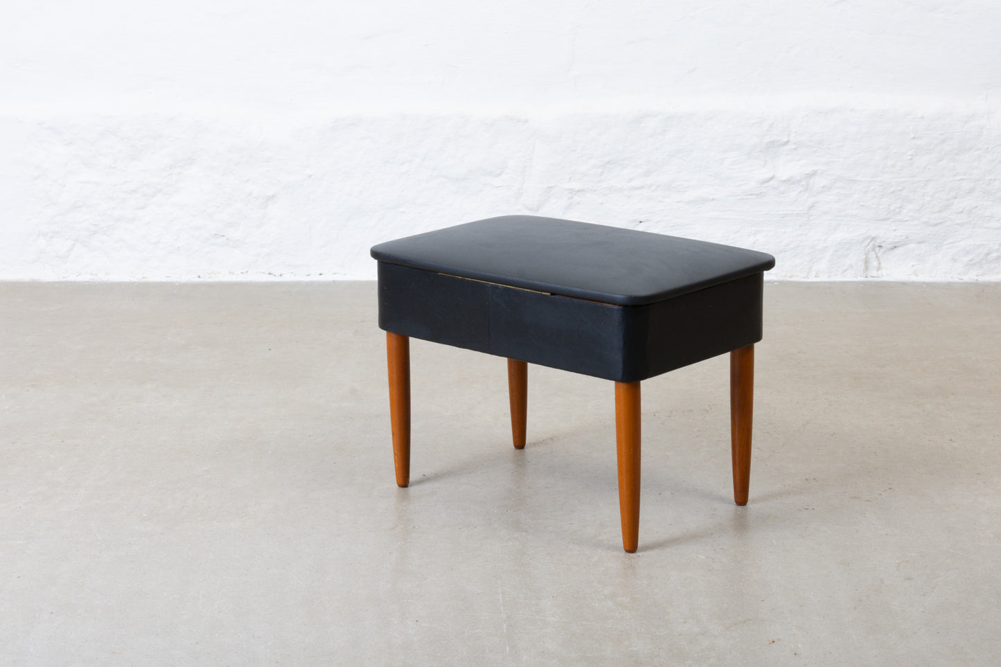 1960s foot stool with storage