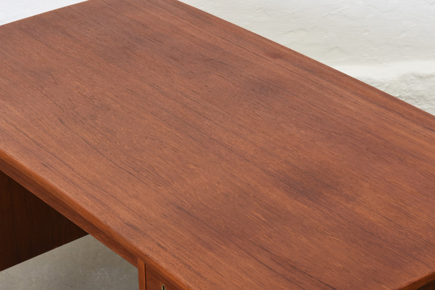 1960s twin pedestal teak desk