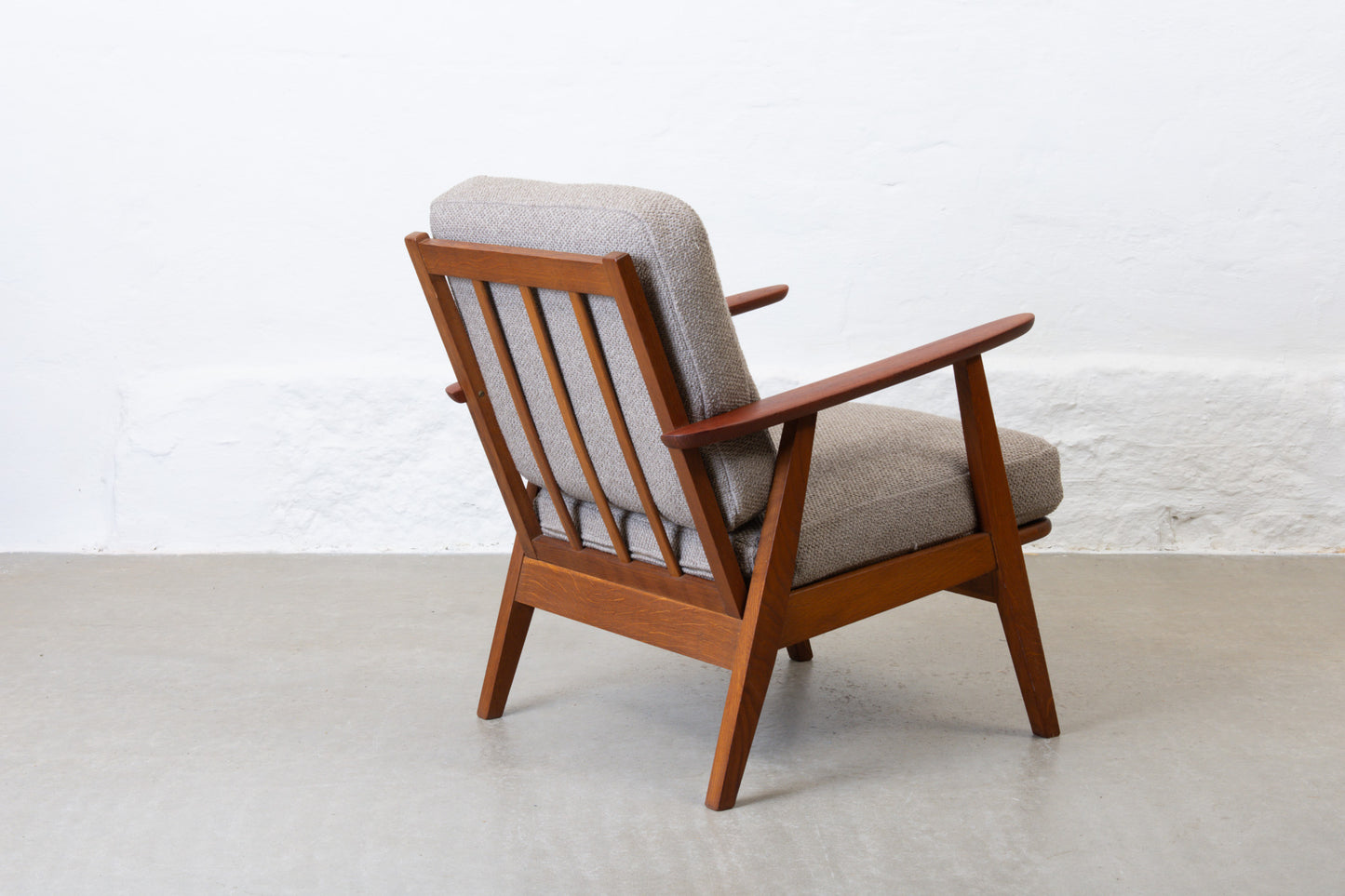 Newly reupholstered: 1960s teak lounge chair