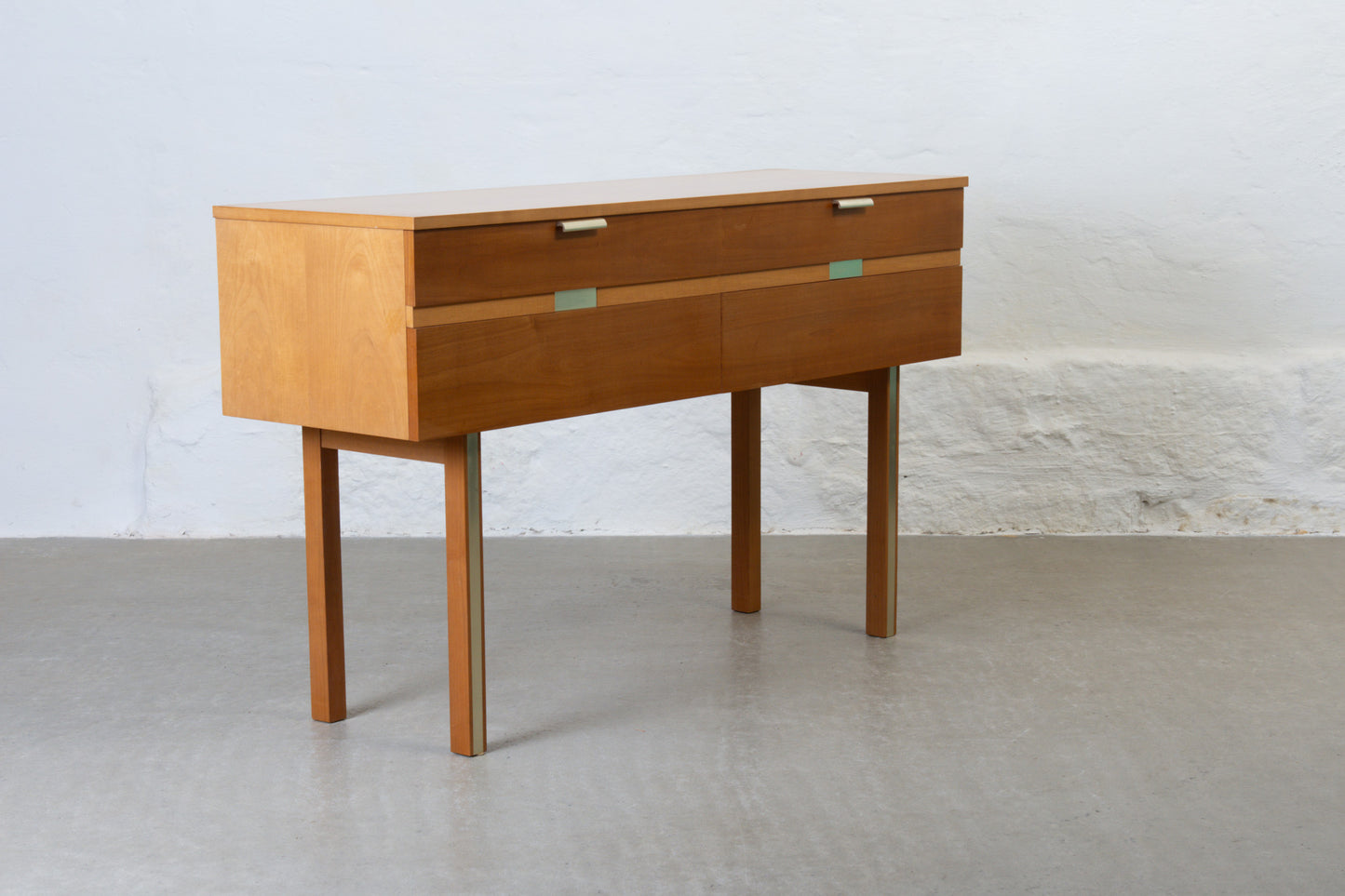 1980s low chest in birch