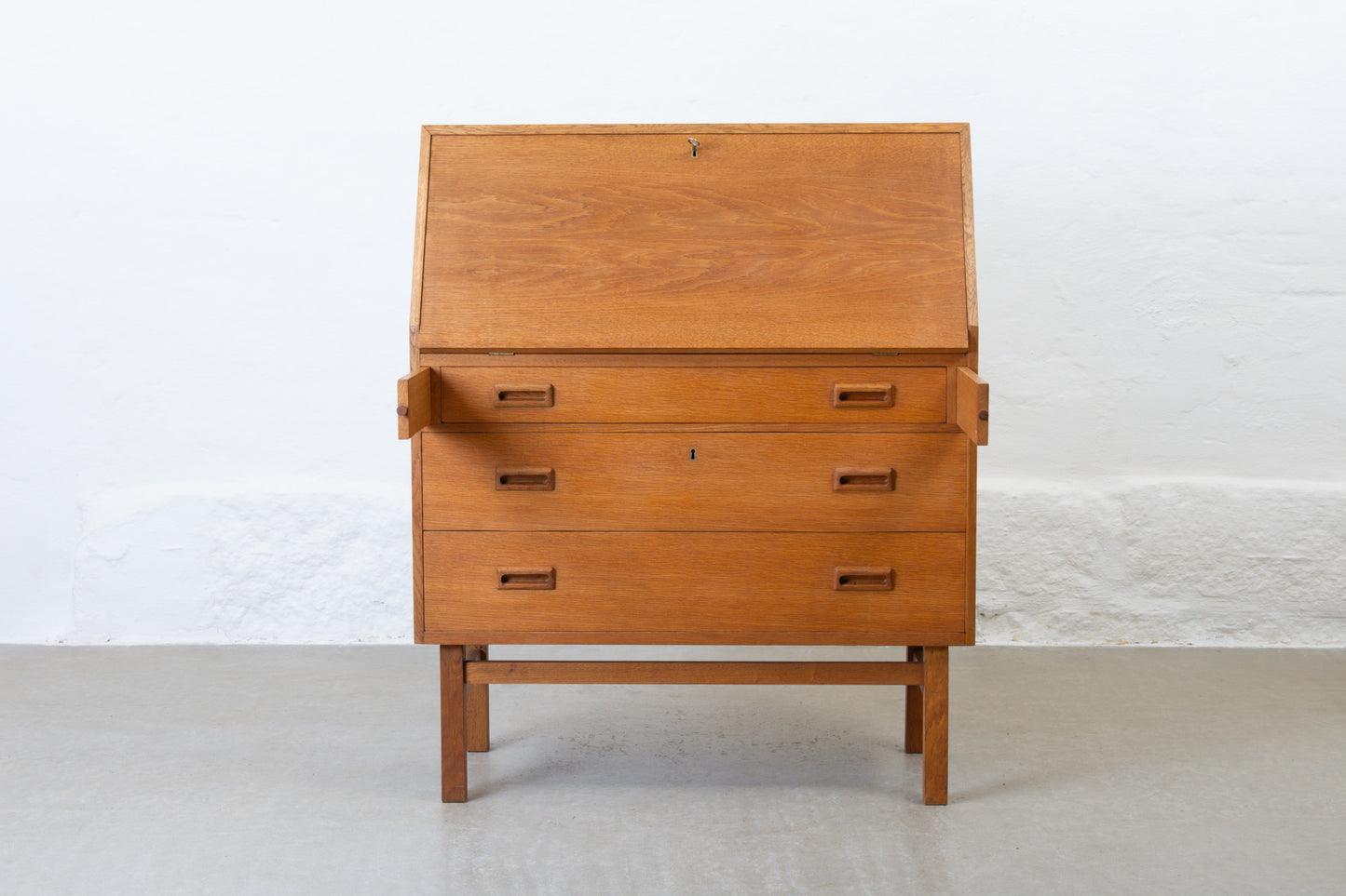 1960s oak secretary by Holger Jensen