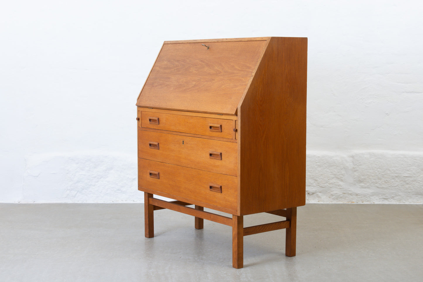 1960s oak secretary by Holger Jensen