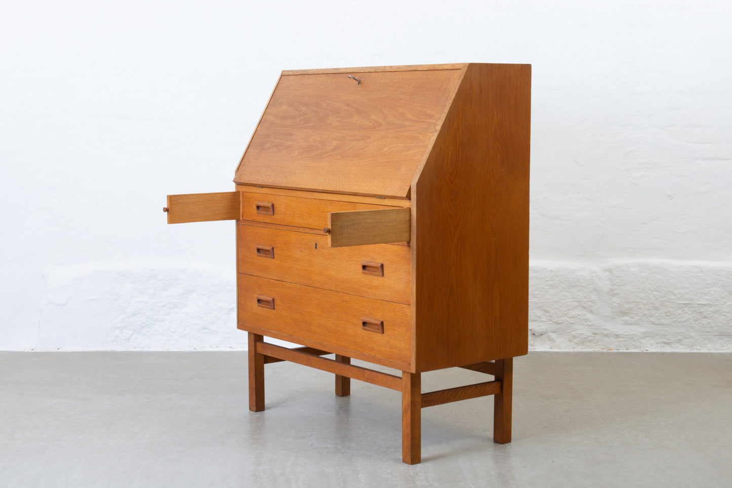 1960s oak secretary by Holger Jensen