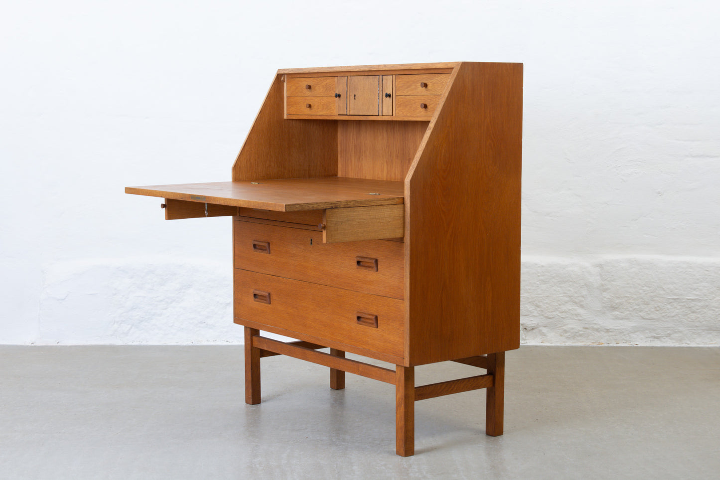 1960s oak secretary by Holger Jensen