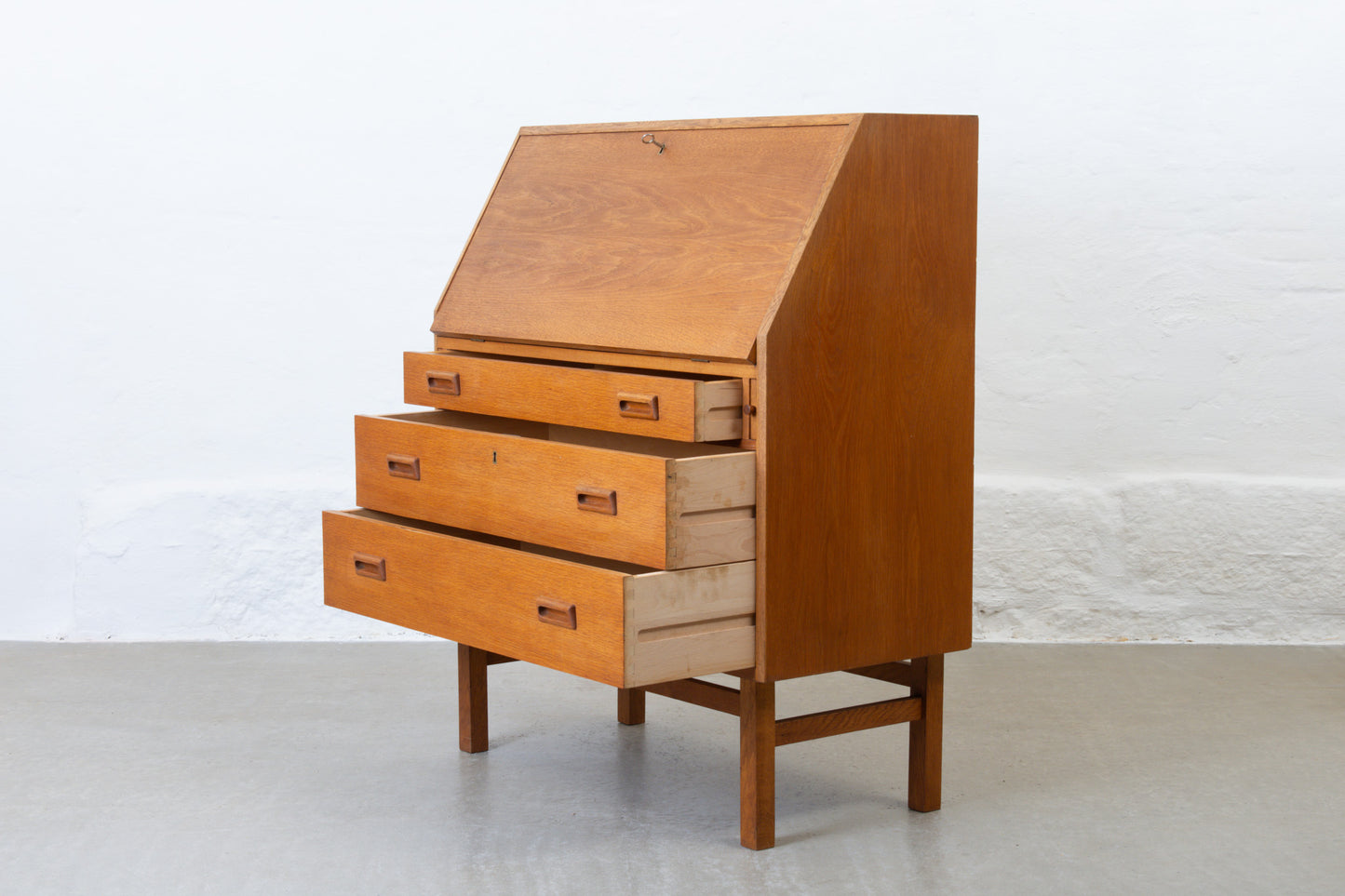 1960s oak secretary by Holger Jensen