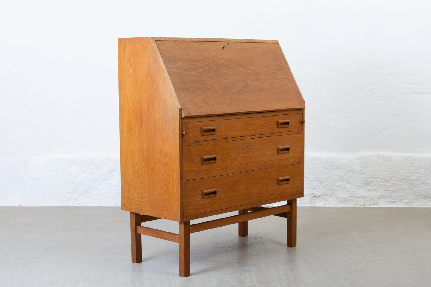 1960s oak secretary by Holger Jensen