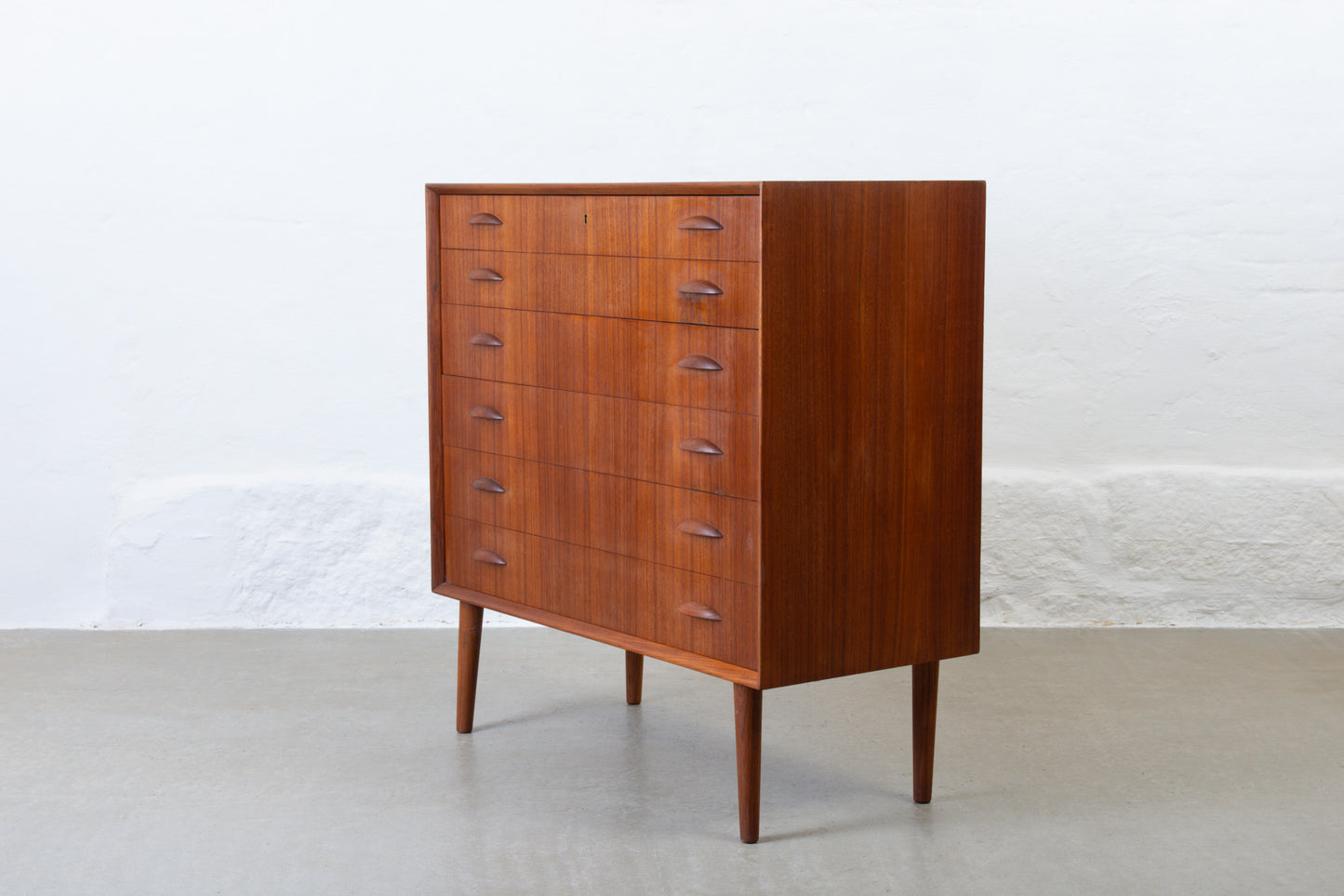 1960s teak chest of drawers by Johannes Sorth
