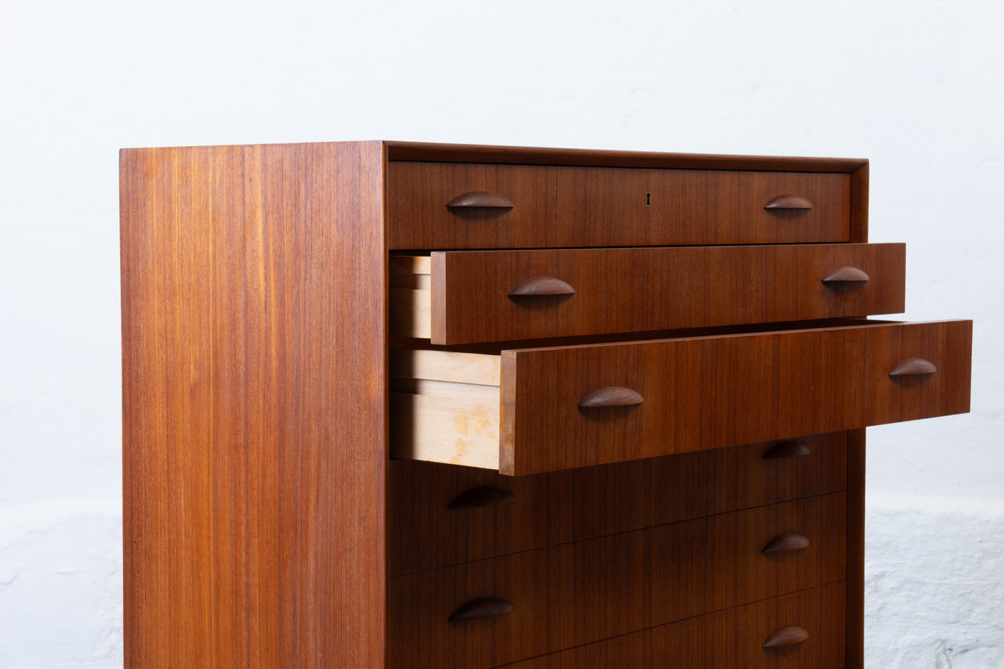 1960s teak chest of drawers by Johannes Sorth