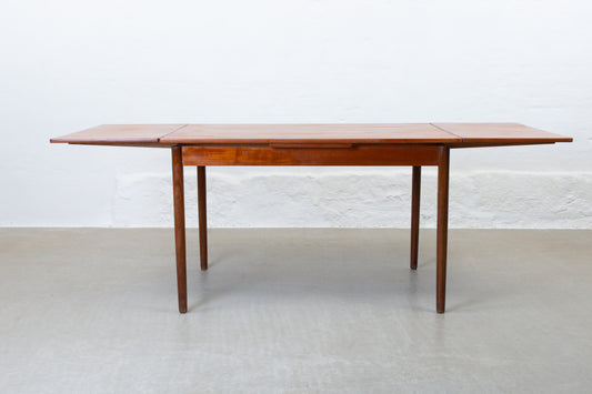 1960s extending dining table in teak - 120L cm