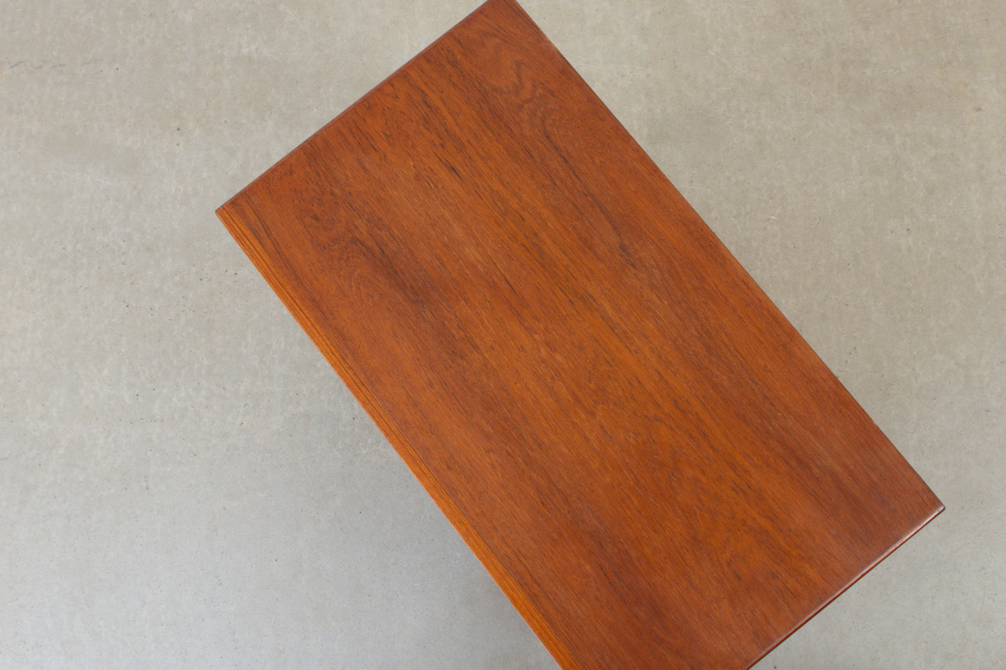 1960s teak chest of drawers with lipped handles