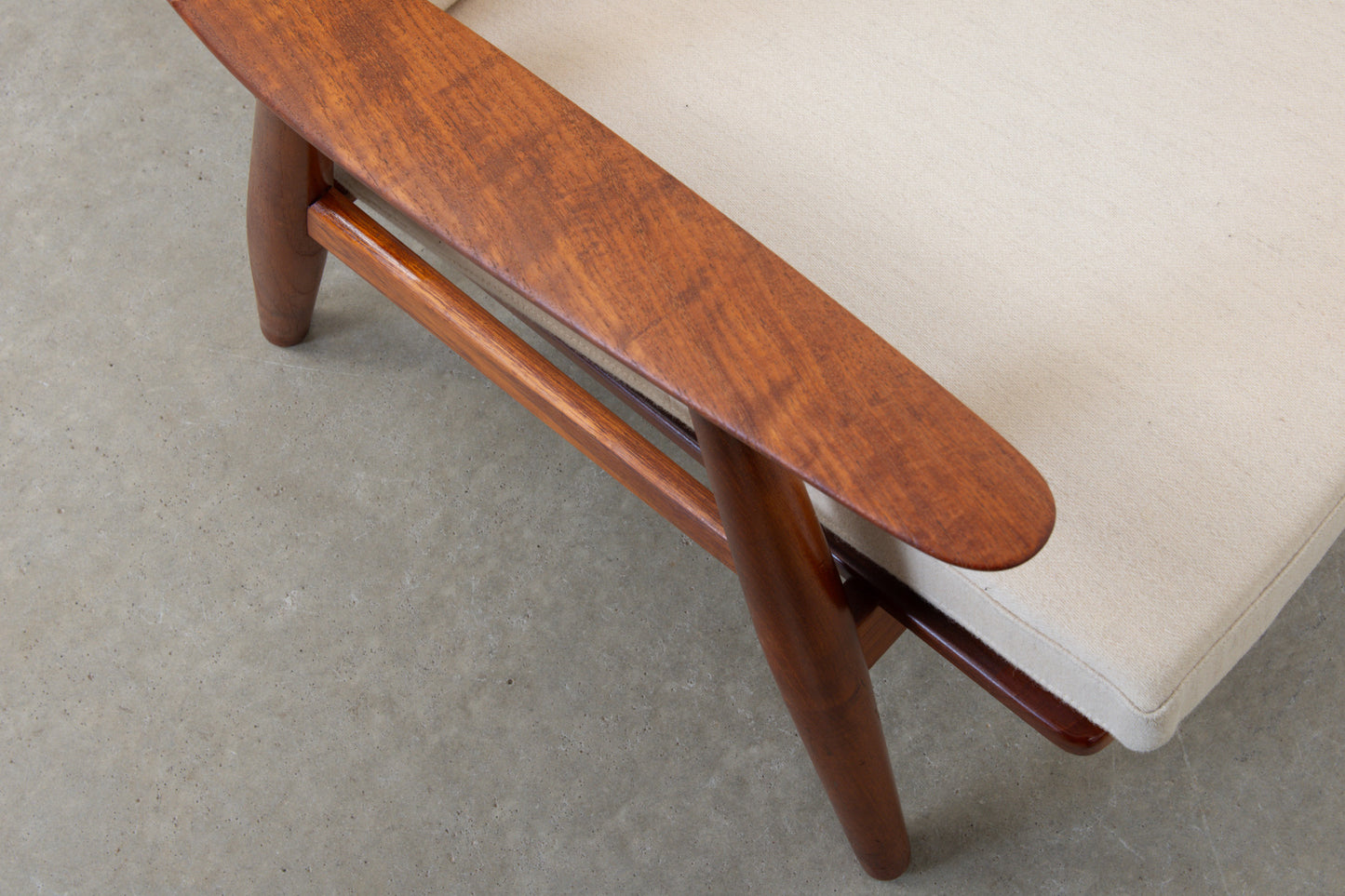 1950s 'GE-270' lounger in teak by Hans Wegner