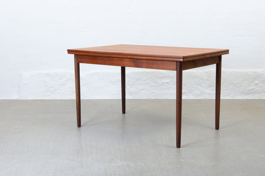 1960s extending dining table in teak - 120L cm