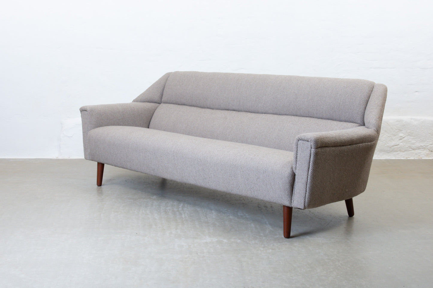 Newly reupholstered: 1950s three seater by Kurt Østervig
