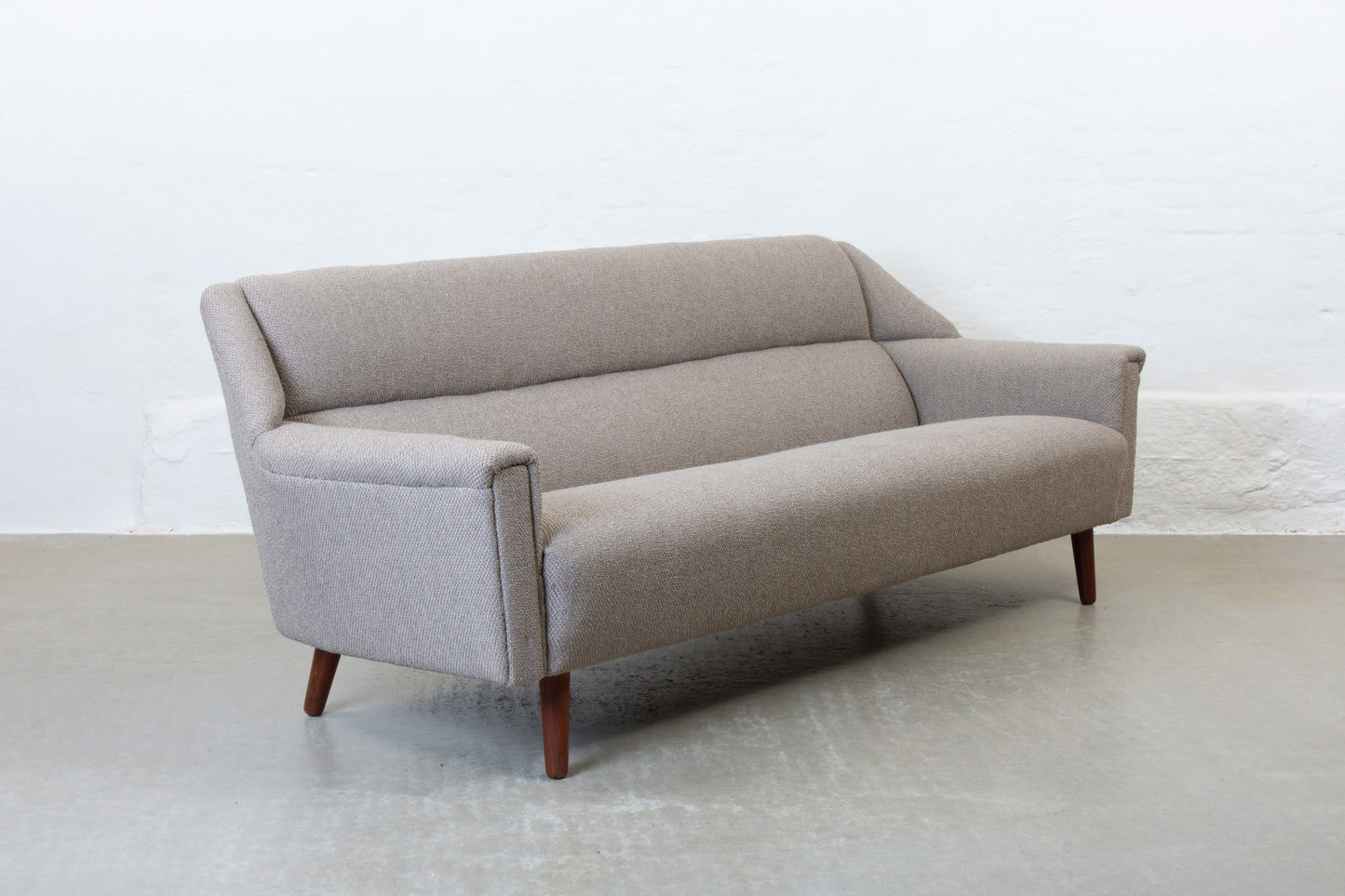 Newly reupholstered: 1950s three seater by Kurt Østervig