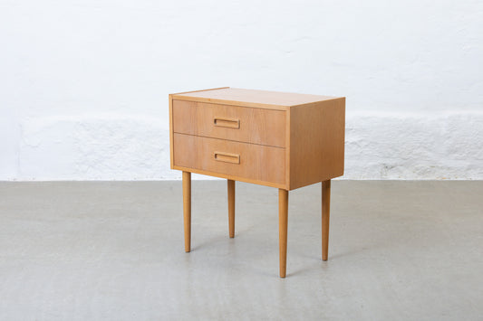 1970s low chest in oak