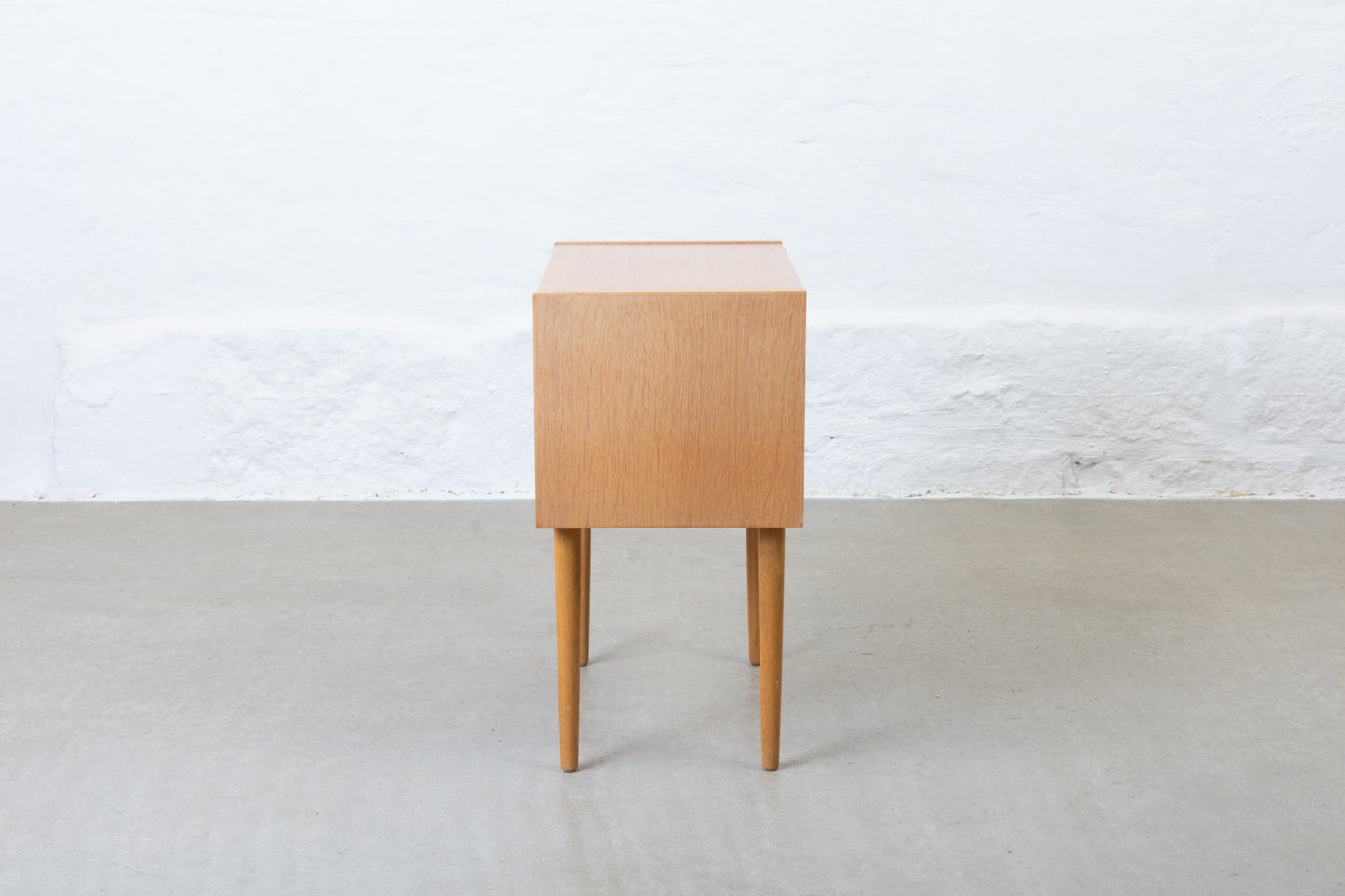 1970s low chest in oak