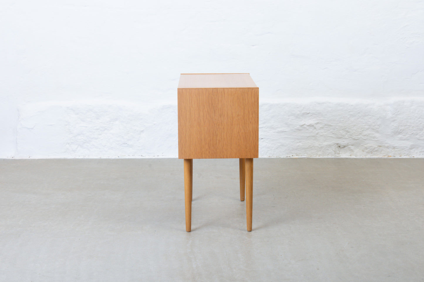 1970s low chest in oak