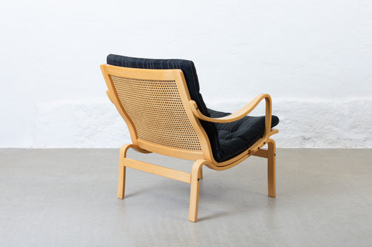 1980s lounger + foot stool by Lindlöfs Interiör