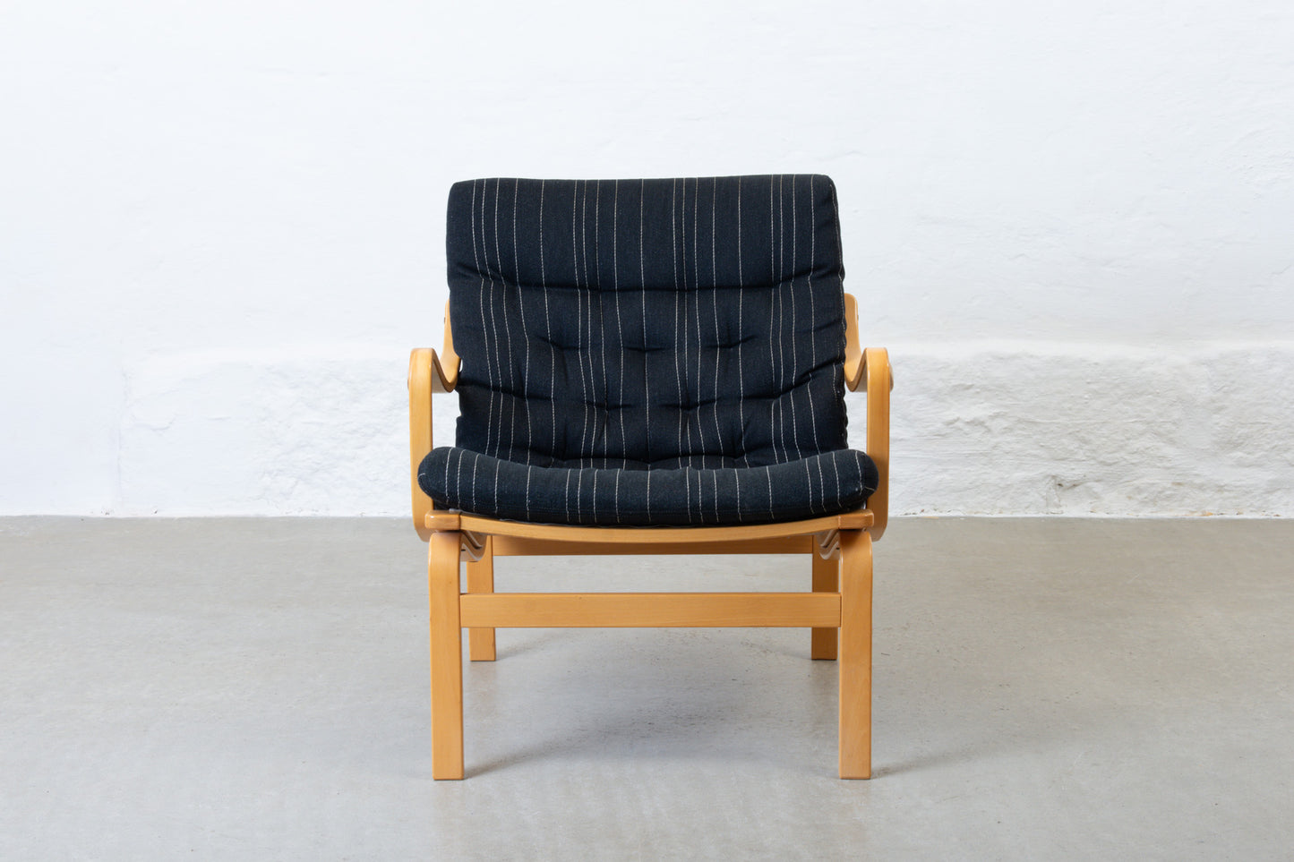 1980s lounger + foot stool by Lindlöfs Interiör