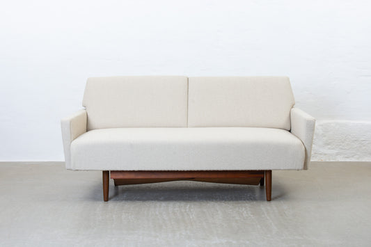 Newly reupholstered: 1950 two seat sofa bed