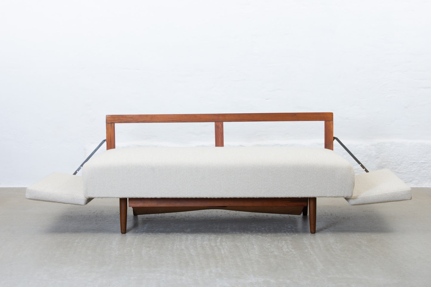 Newly reupholstered: 1950 two seat sofa bed