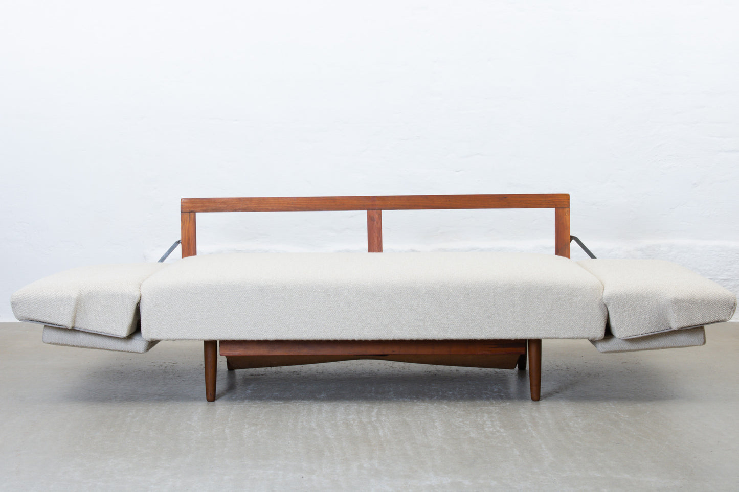 Newly reupholstered: 1950 two seat sofa bed