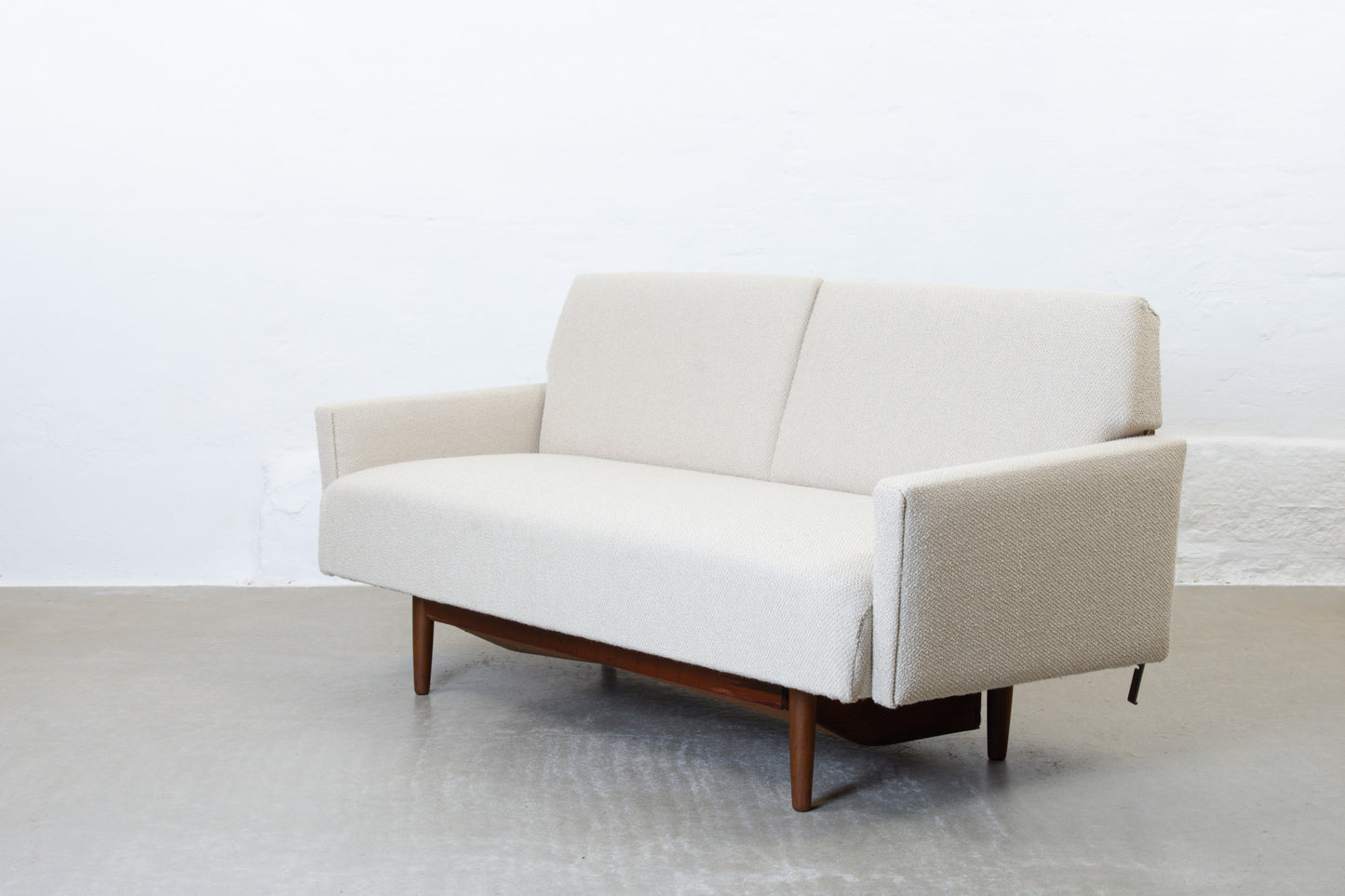 Newly reupholstered: 1950 two seat sofa bed