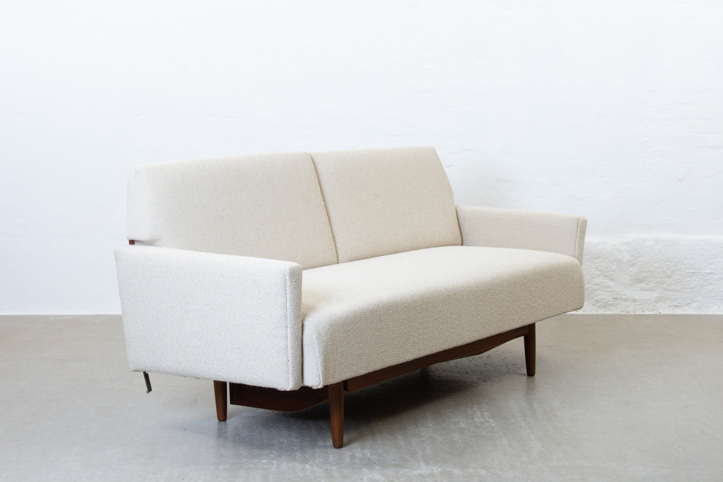 Newly reupholstered: 1950 two seat sofa bed